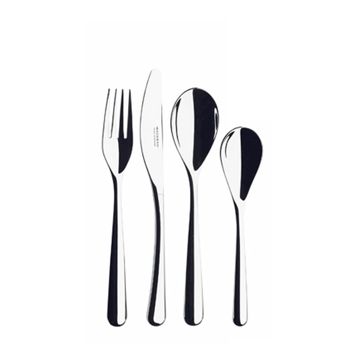 Iittala Виделка для десертів срібляста Piano | https://grandposuda.com.ua