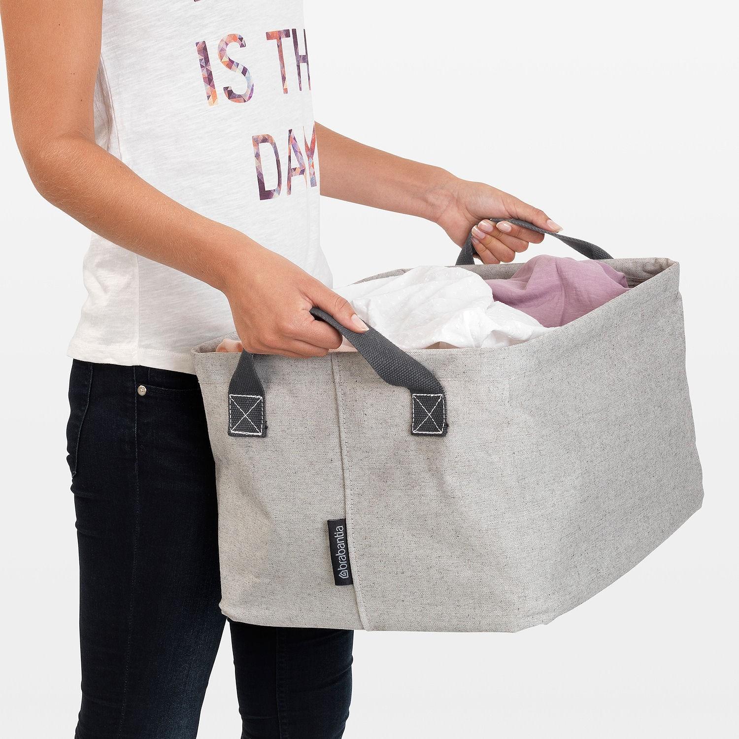 Brabantia Складна кошик для білизни 35 л сіра | https://grandposuda.com.ua