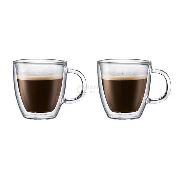 Bodum Набор кружек с двойными стенками 0,3 л, 2 предмета, Bistro | https://grandposuda.com.ua