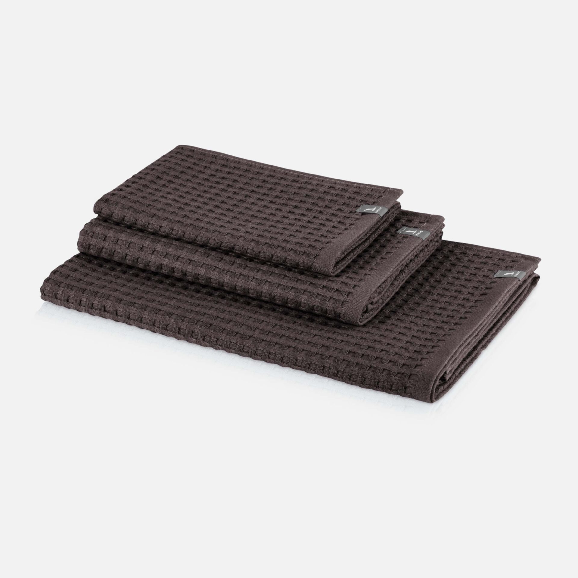 Вафельний рушник для рук 50х100 см, graphite Piquée Möve | https://grandposuda.com.ua