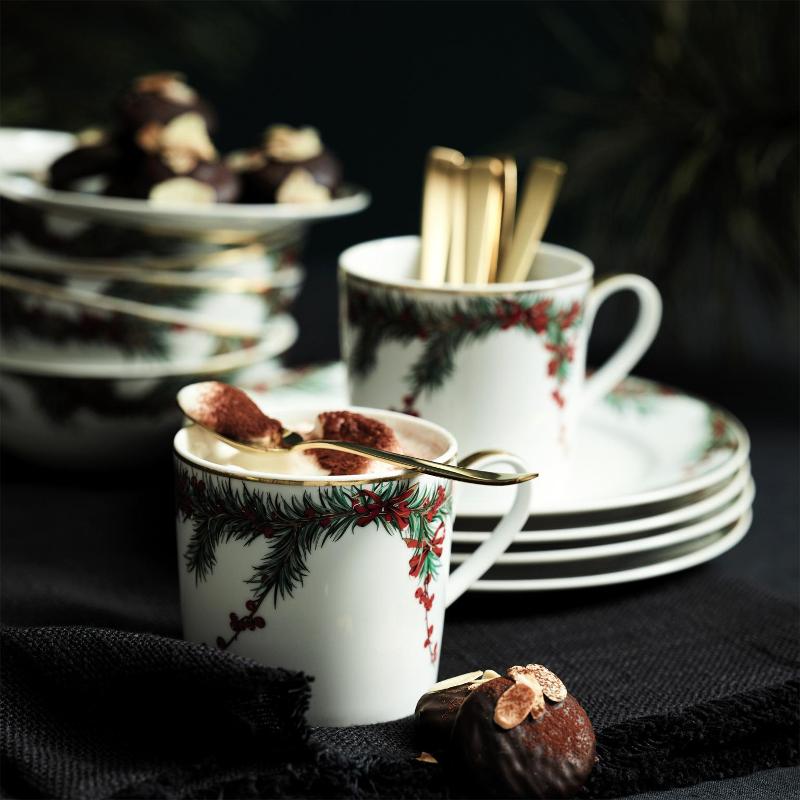 Rosenthal Блюдце к кружке с ручкой 15 см Aida Yule | https://grandposuda.com.ua