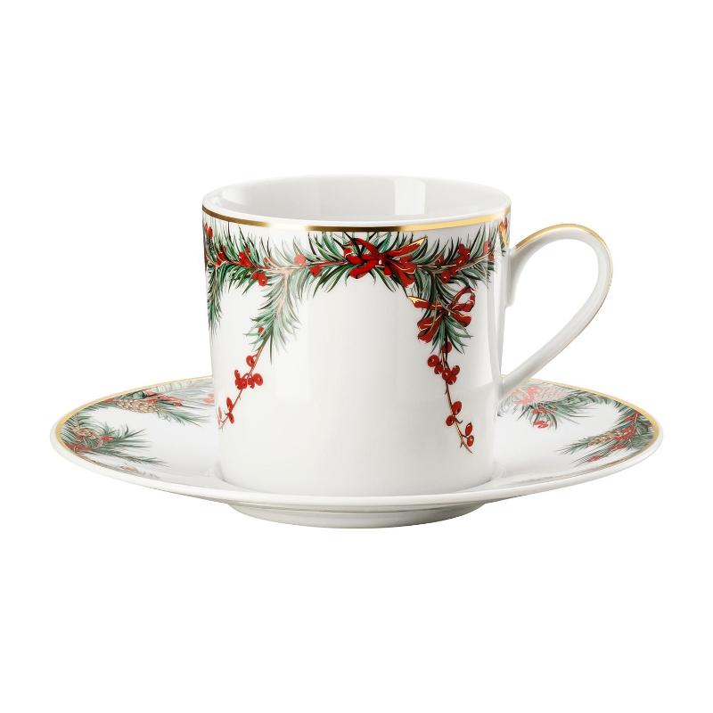 Rosenthal Блюдце до гуртку з ручкою 18 см Aida Yule | https://grandposuda.com.ua