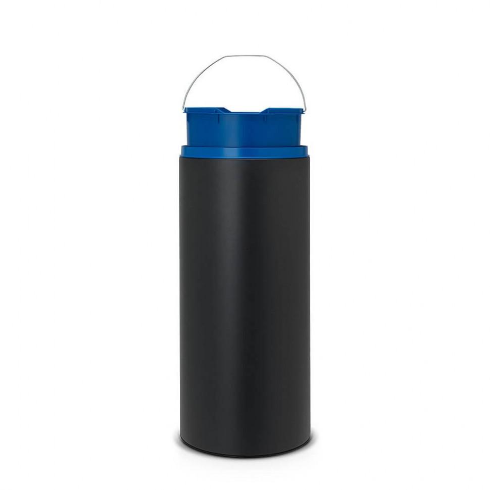 Brabantia Сміттєвий бак 30 л антрацит, темно-сіра пластикова кришка FlipBin | https://grandposuda.com.ua
