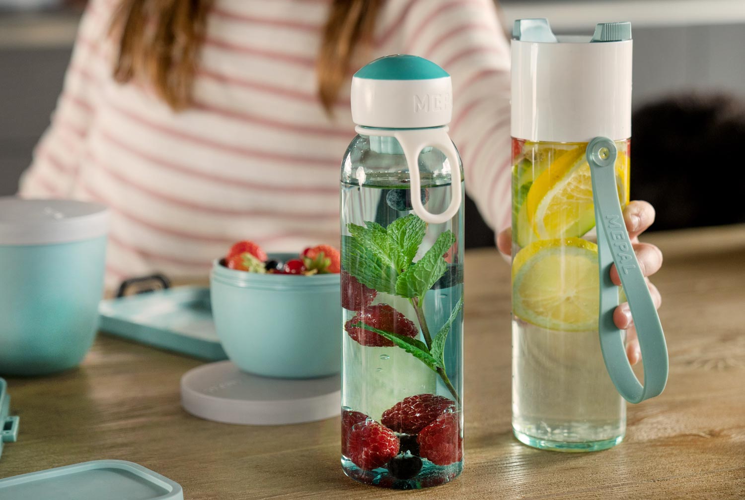 Mepal Бутылка для воды 500 мл Pink JustWater | https://grandposuda.com.ua