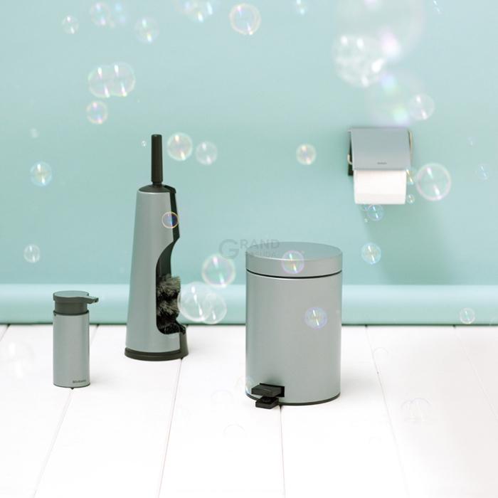 Brabantia Туалетный ершик с держателем мятный металлик Classic | https://grandposuda.com.ua