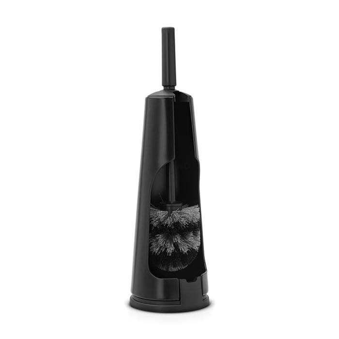Brabantia Туалетний йоржик з тримачем чорний матовий Classic | https://grandposuda.com.ua
