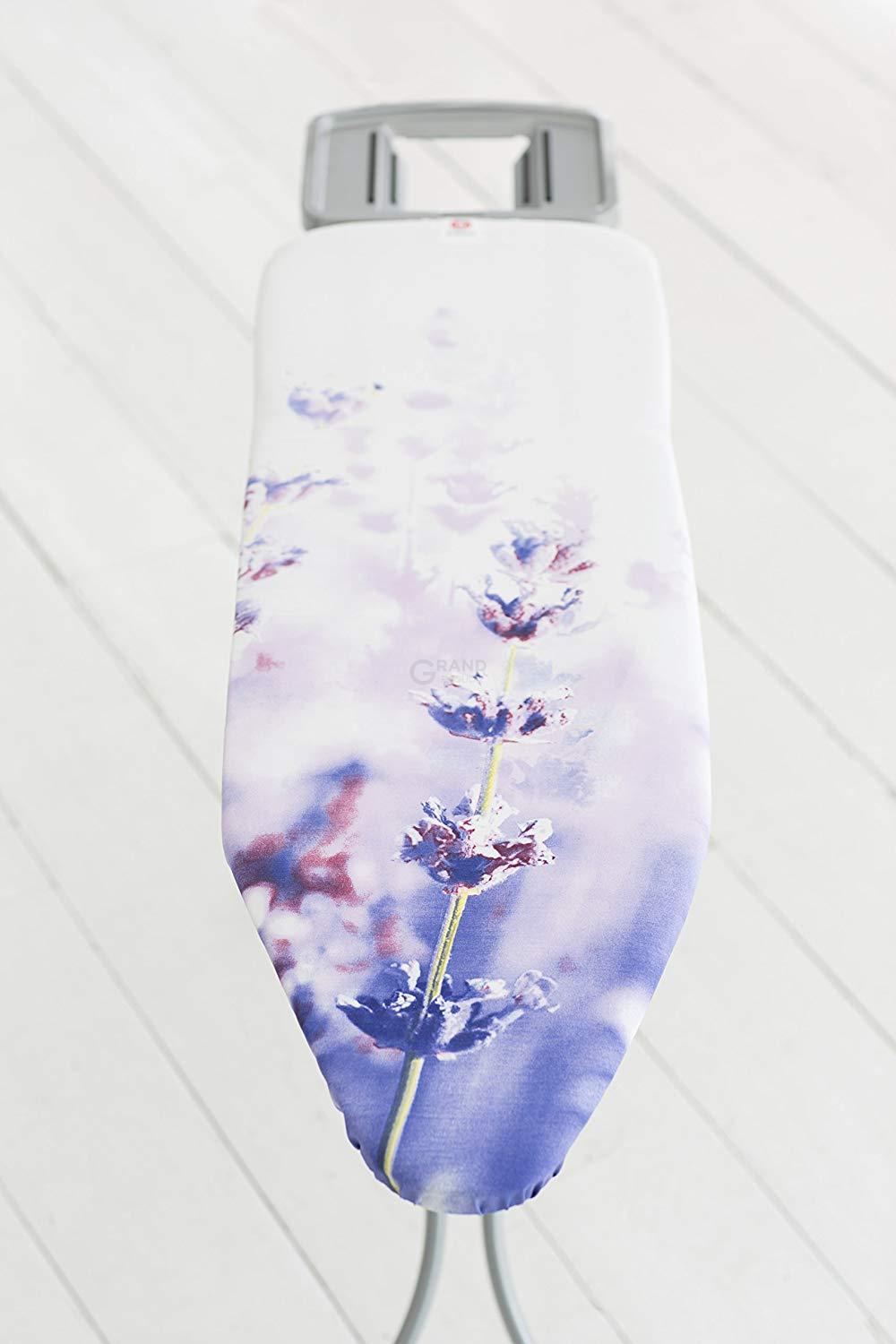 Brabantia Доска со стационарной подставкой для парового утюга 124 x 38 см (B) Lavender | https://grandposuda.com.ua