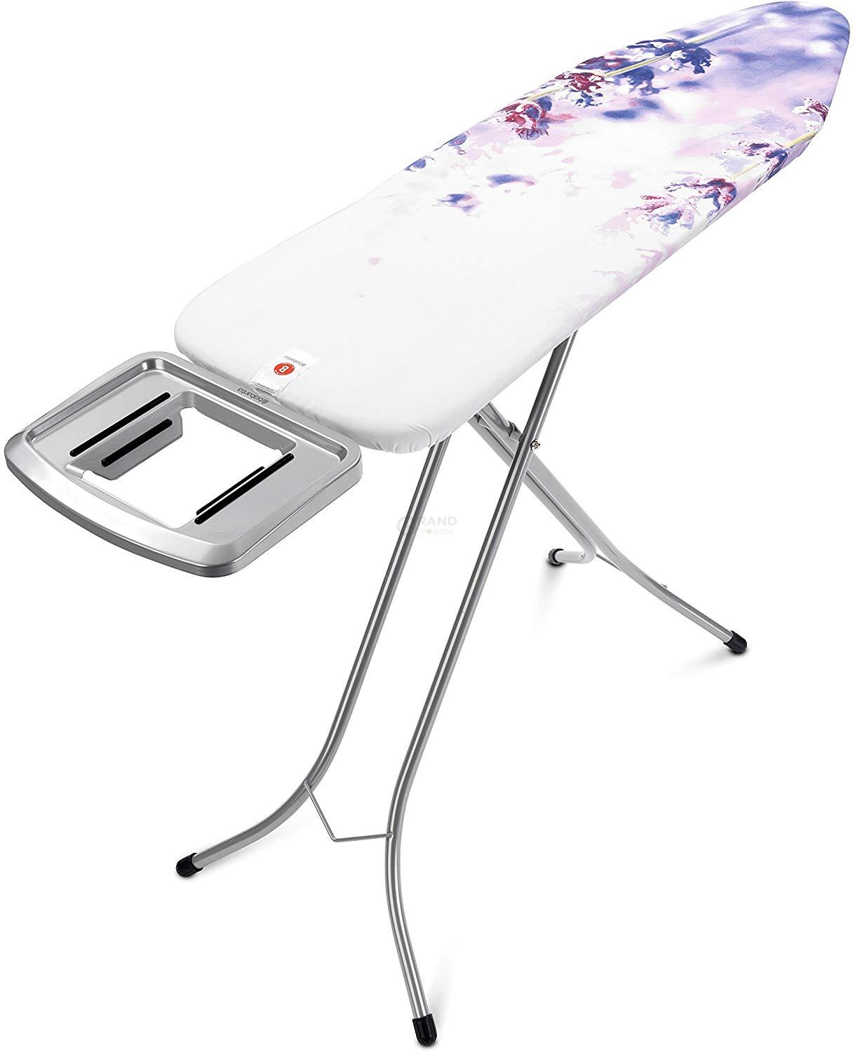 Brabantia Доска со стационарной подставкой для парового утюга 124 x 38 см (B) Lavender | https://grandposuda.com.ua