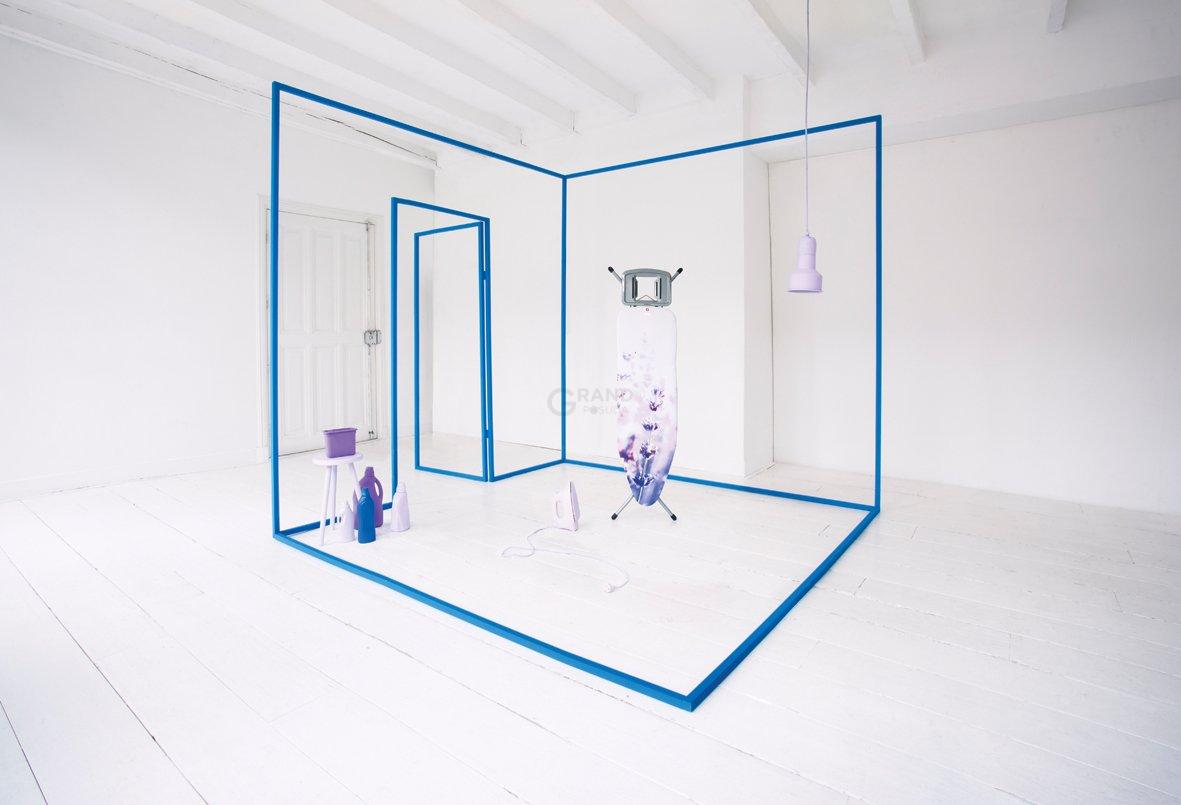 Brabantia Доска со стационарной подставкой для парового утюга 124 x 38 см (B) Lavender | https://grandposuda.com.ua