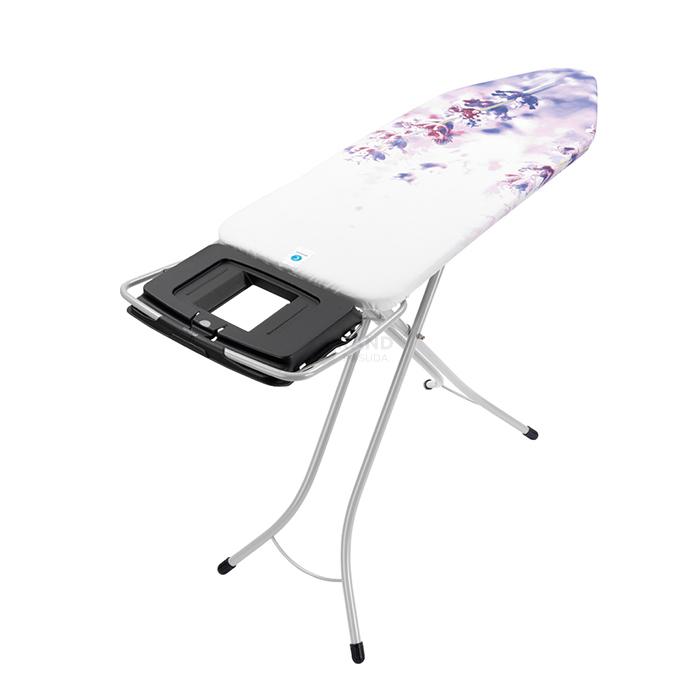 Brabantia Дошка зі складною підставкою для парової системи 124 x 45 cm (С) - 25 мм Lavender | https://grandposuda.com.ua