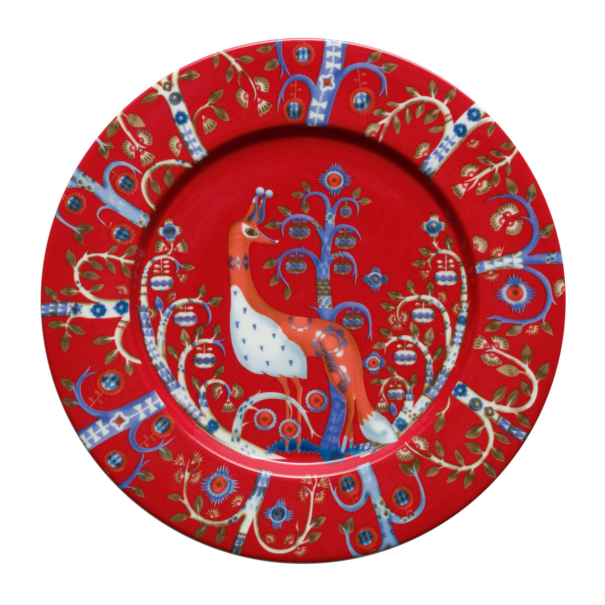Iittala Тарелка Ø 22 см красная Taika | https://grandposuda.com.ua