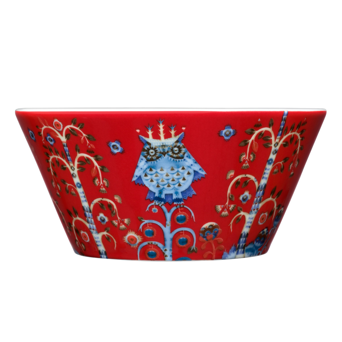 Iittala Блюдце до чашки для кави Ø 15 см червоне Taika | https://grandposuda.com.ua