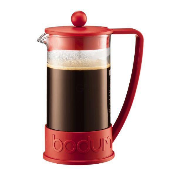 Bodum Френч-прес червоний, 1 л, Brazil | https://grandposuda.com.ua