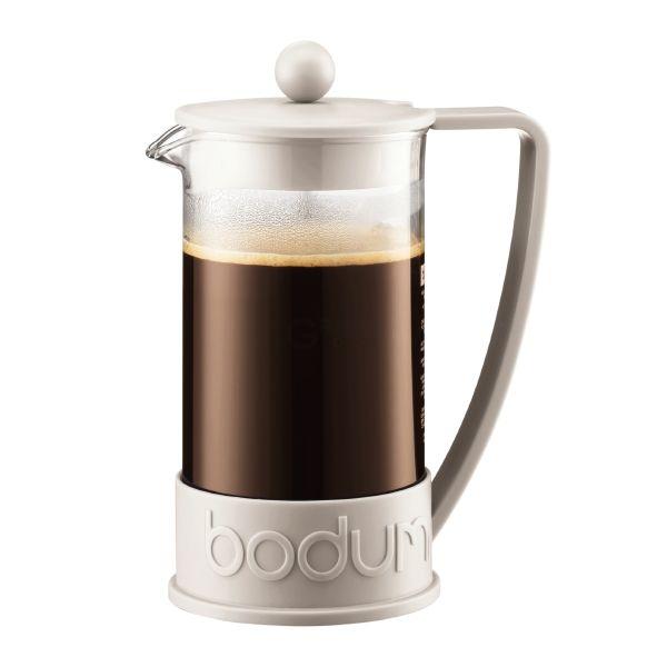 Bodum Френч-прес білий, 1 л, Brazil | https://grandposuda.com.ua
