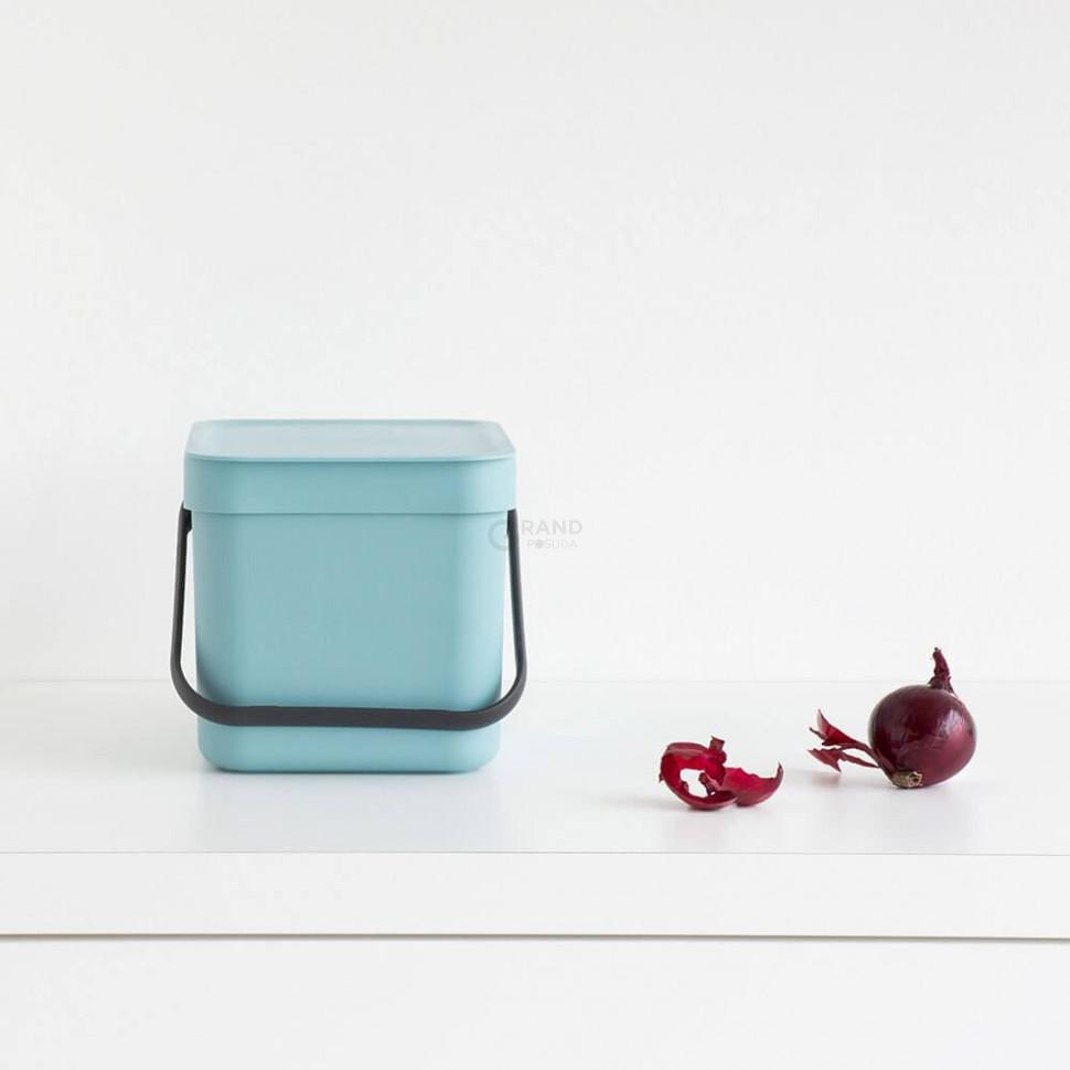 Brabantia Відро для сміття 6 л мятна Sort Go | https://grandposuda.com.ua