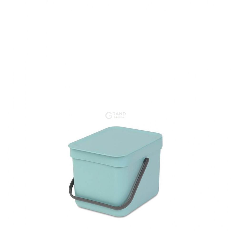Brabantia Відро для сміття 6 л мятна Sort Go | https://grandposuda.com.ua