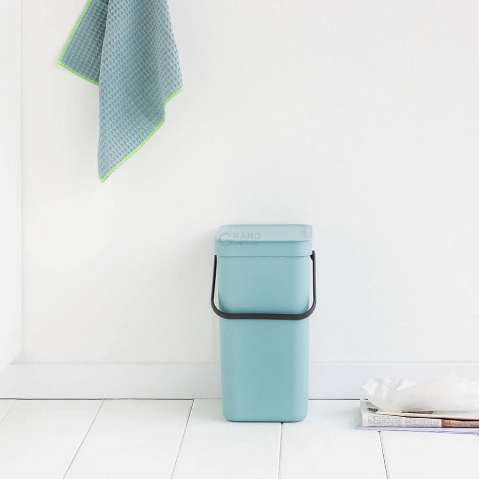 Brabantia Відро для сміття 12 л мятна Sort Go | https://grandposuda.com.ua