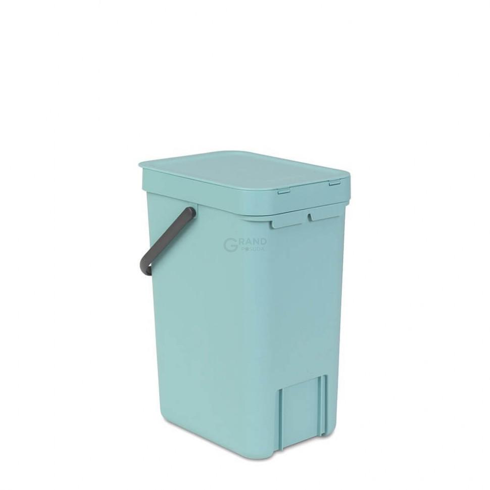Brabantia Відро для сміття 12 л мятна Sort Go | https://grandposuda.com.ua