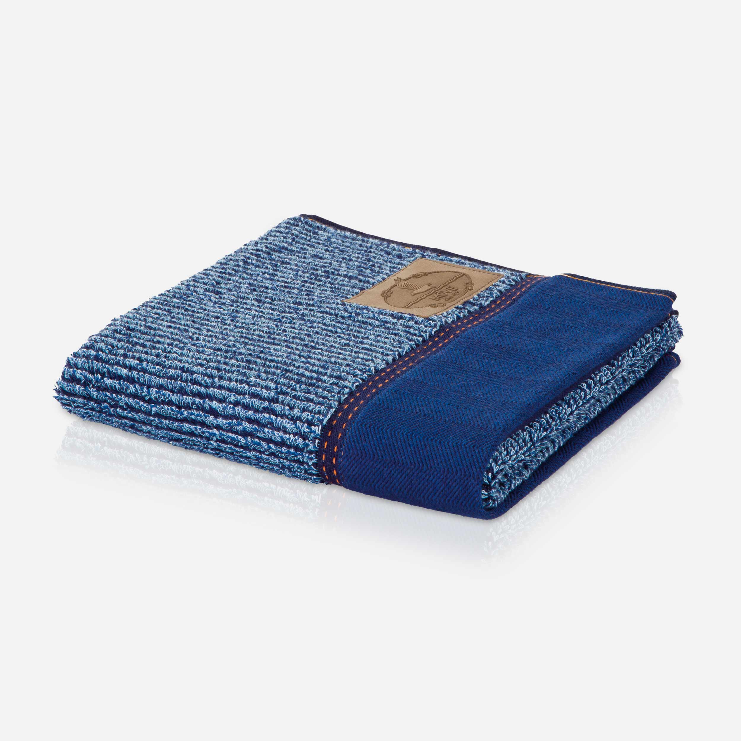 Полотенце для рук 50х100 см, синее Denim Möve | https://grandposuda.com.ua