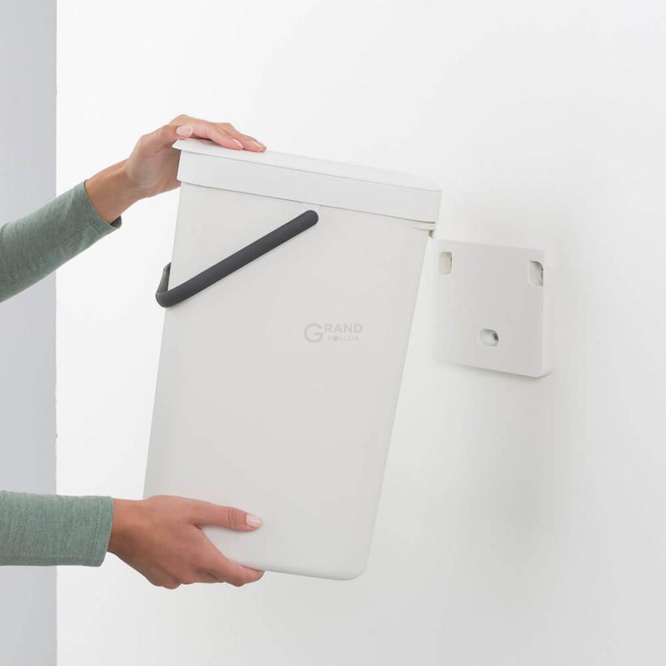 Brabantia Мусорное ведро 16 л белое Sort&Go | https://grandposuda.com.ua