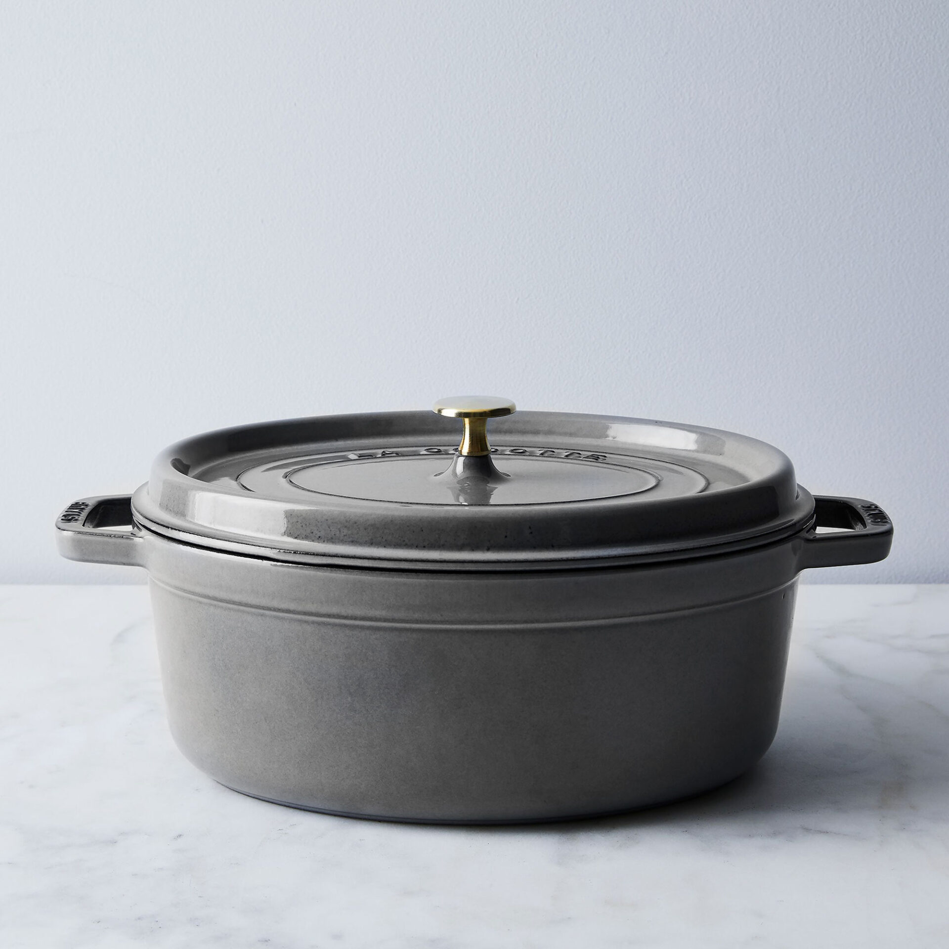 Staub Кокот овальний 27 см, сірий графіт | https://grandposuda.com.ua