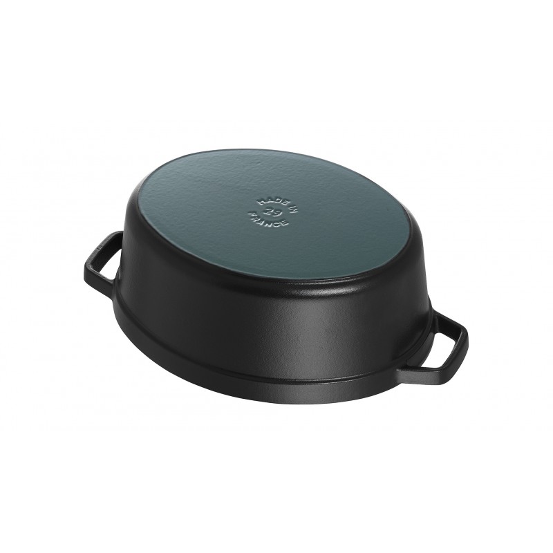 Staub Кокот овальний 27 см, чорний | https://grandposuda.com.ua