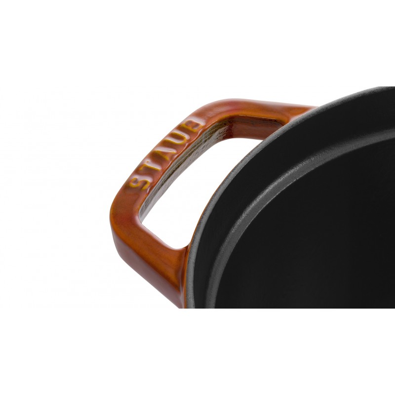 Staub Кокот овальный 29 см, корица | https://grandposuda.com.ua
