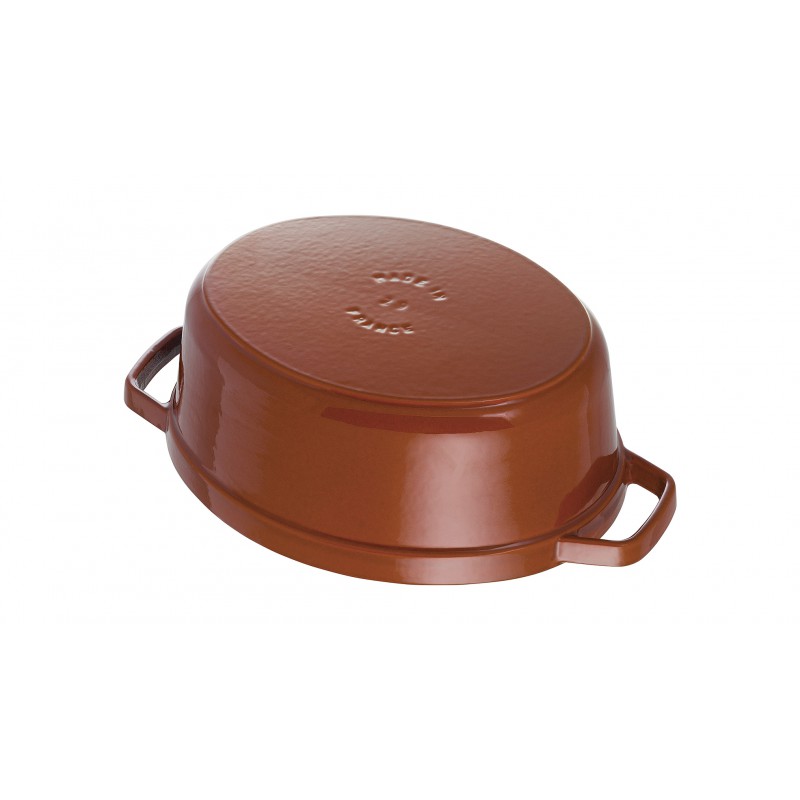 Staub Кокот овальный 29 см, корица | https://grandposuda.com.ua