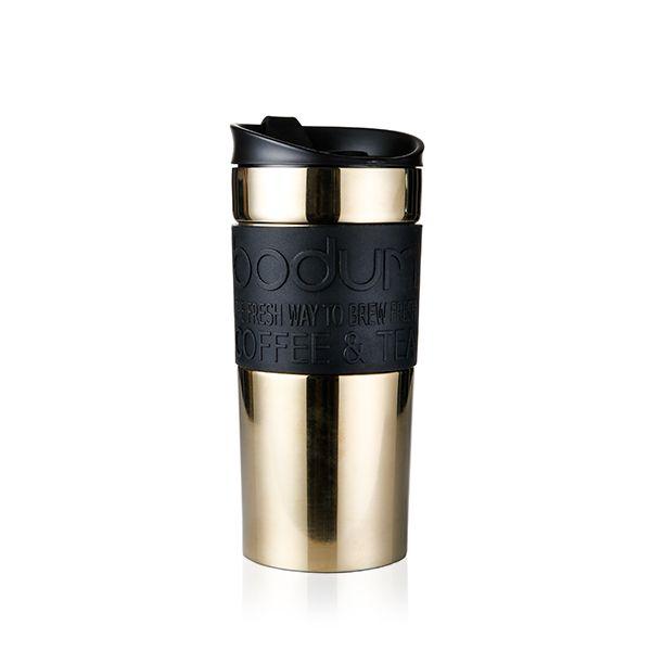 Bodum Кружка золотая, 0,35 л, Travel Mug | https://grandposuda.com.ua