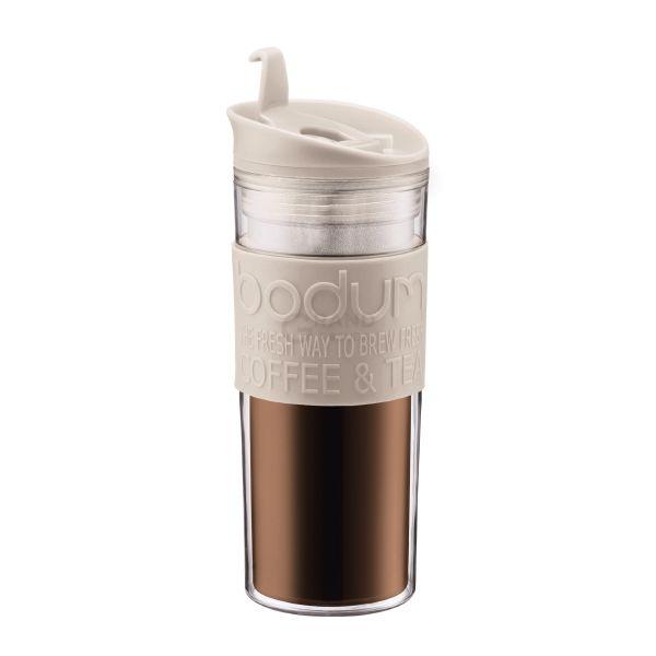 Bodum Кружка вакуумная белая, 0,45 л, Travel Mug | https://grandposuda.com.ua