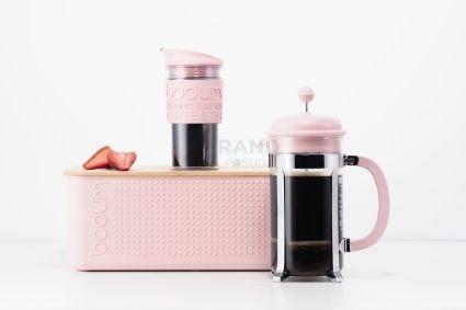 Bodum Кружка дорожня рожева з подвійними стінками, 0,35 л, Travel Mug | https://grandposuda.com.ua
