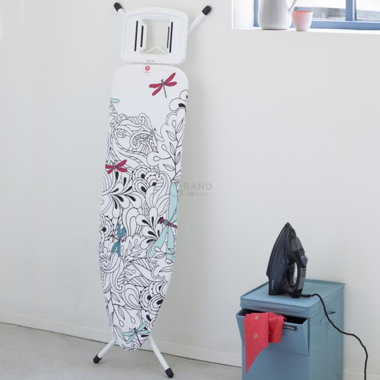 Brabantia Дошка зі стаціонарної підставкою для парової праски 124 x 38 см (B) Dragonfly | https://grandposuda.com.ua