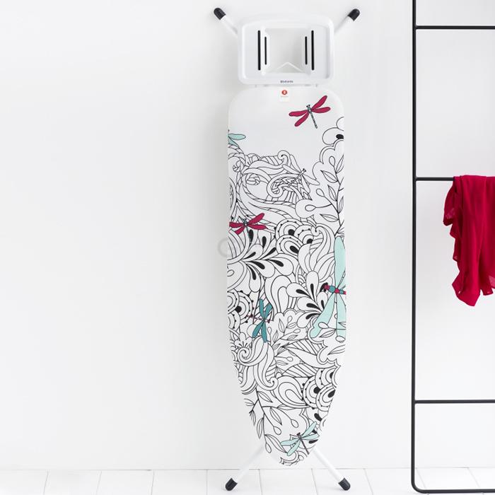 Brabantia Дошка зі стаціонарної підставкою для парової праски 124 x 38 см (B) Dragonfly | https://grandposuda.com.ua