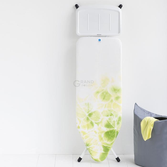 Brabantia Доска со стационарной подставкой для паровой системы 124 x 45 cm (С) - 25 мм Leaf Clover | https://grandposuda.com.ua