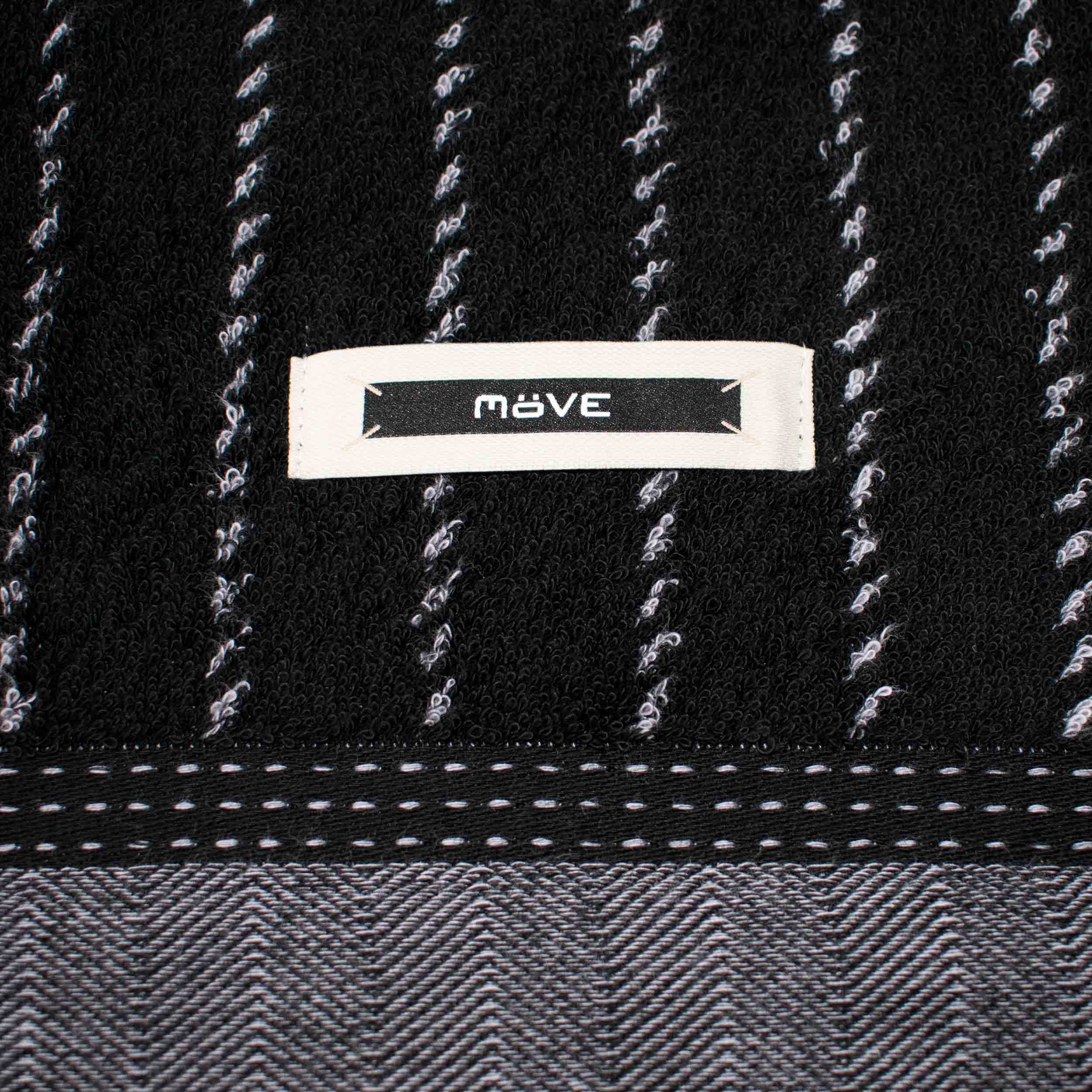 Полотенце для рук 50х100 см, black/stone Gentleman Möve | https://grandposuda.com.ua