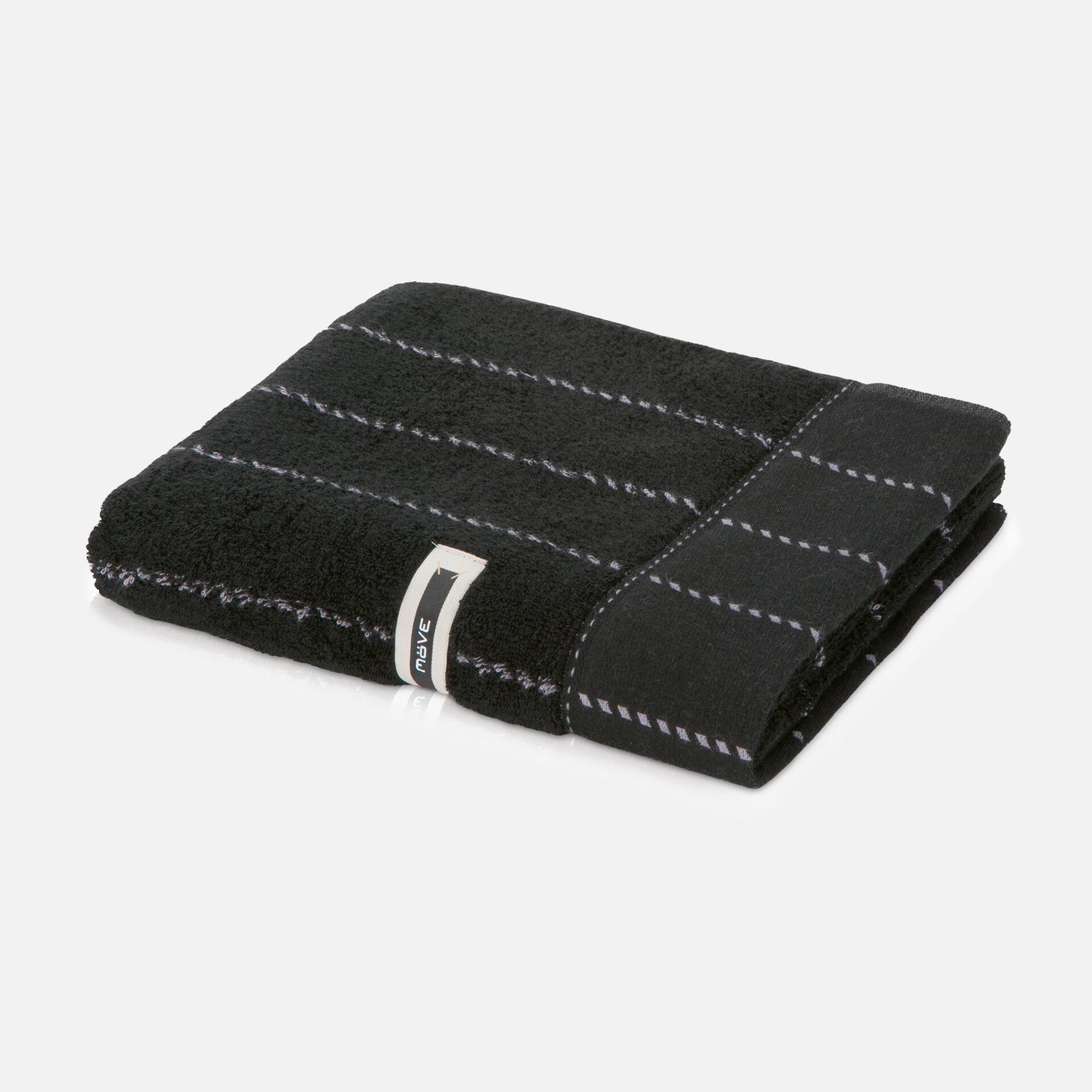 Полотенце для рук 50х100 см, black/stone Gentleman Möve | https://grandposuda.com.ua