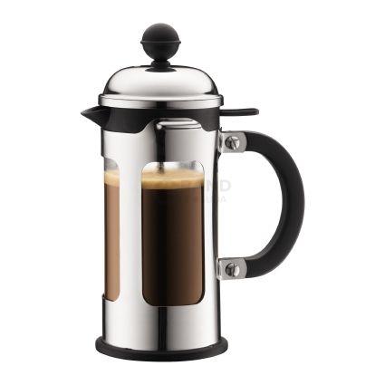 Bodum Френч-пресс серебристый, 0,35 л, Chambord | https://grandposuda.com.ua