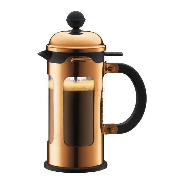 Bodum Френч-пресс медный с крышкой, 0,35 л, Chambord | https://grandposuda.com.ua
