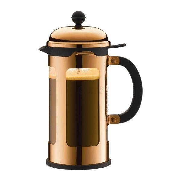 Bodum Френч-пресс медный с ручкой, 1 л, Chambord | https://grandposuda.com.ua