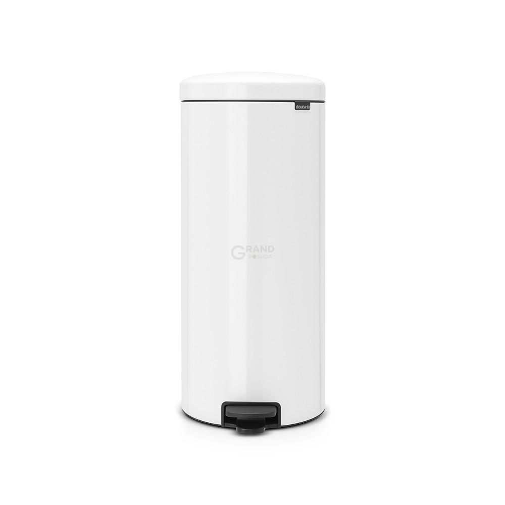 Brabantia Сміттєвий бак з педаллю 30 л безшумний білий NewIcon | https://grandposuda.com.ua