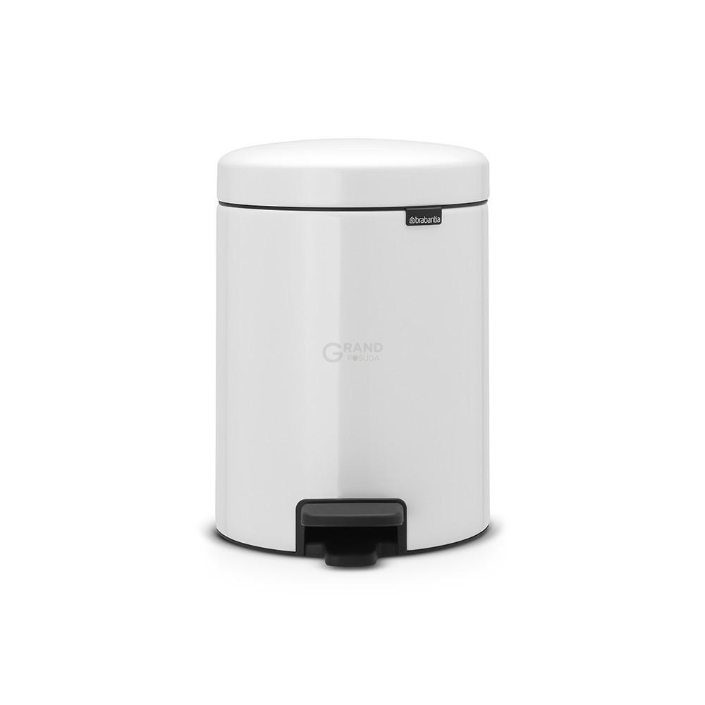 Brabantia Мусорный бак с педалью 5 л бесшумный белый NewIcon Brabantia Мусорный бак с педалью 5 л бесшумный белый NewIcon | https://grandposuda.com.ua