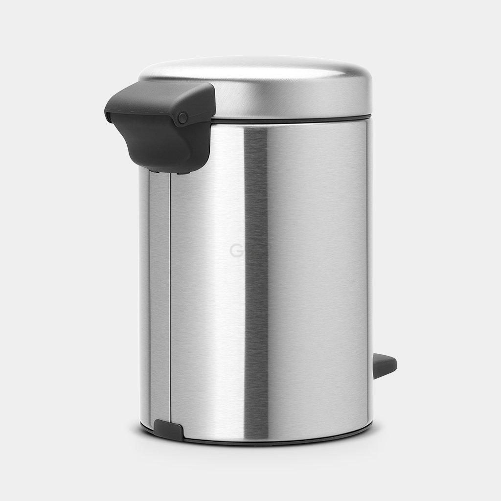 Brabantia Сміттєвий бак з педаллю 3 л безшумний матова сталь NewIcon | https://grandposuda.com.ua