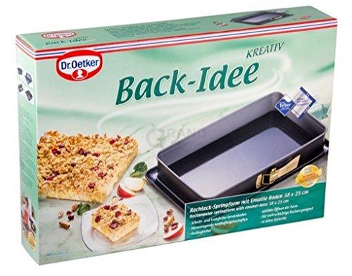 Dr. Oetker Форма для випікання роз’ємна прямокутна 29 x 42 x 7 см Back - Idee Kreativ | https://grandposuda.com.ua