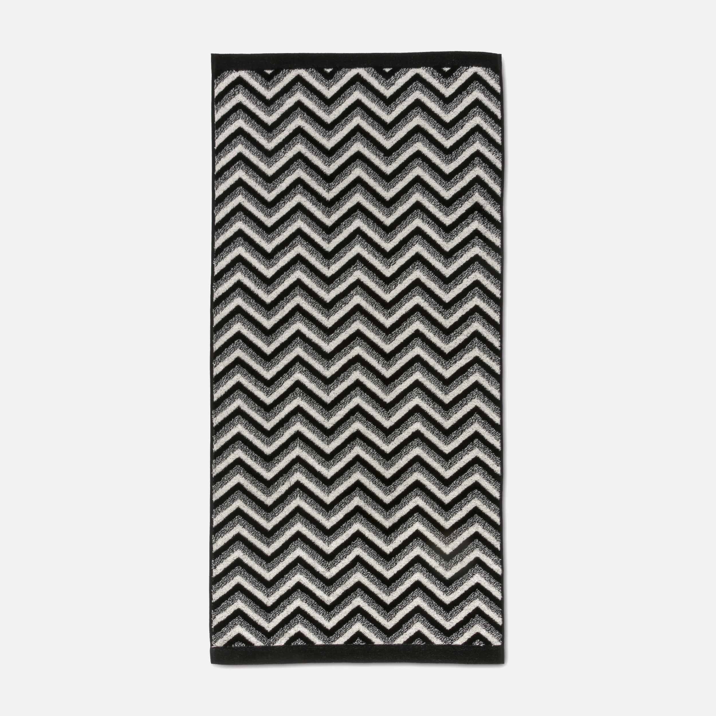 Полотенце для рук 50х100 см, ivory/black Graphic Möve | https://grandposuda.com.ua