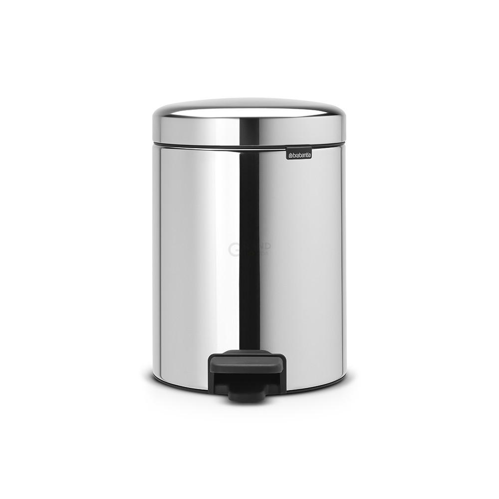 Brabantia Мусорный бак с педалью 5 л бесшумный стальной глянцевый NewIcon Brabantia Мусорный бак с педалью 5 л бесшумный стальной глянцевый NewIcon | https://grandposuda.com.ua