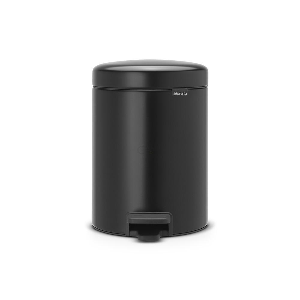 Brabantia Мусорный бак с педалью 5 л бесшумный черный матовый NewIcon Brabantia Мусорный бак с педалью 5 л бесшумный черный матовый NewIcon | https://grandposuda.com.ua