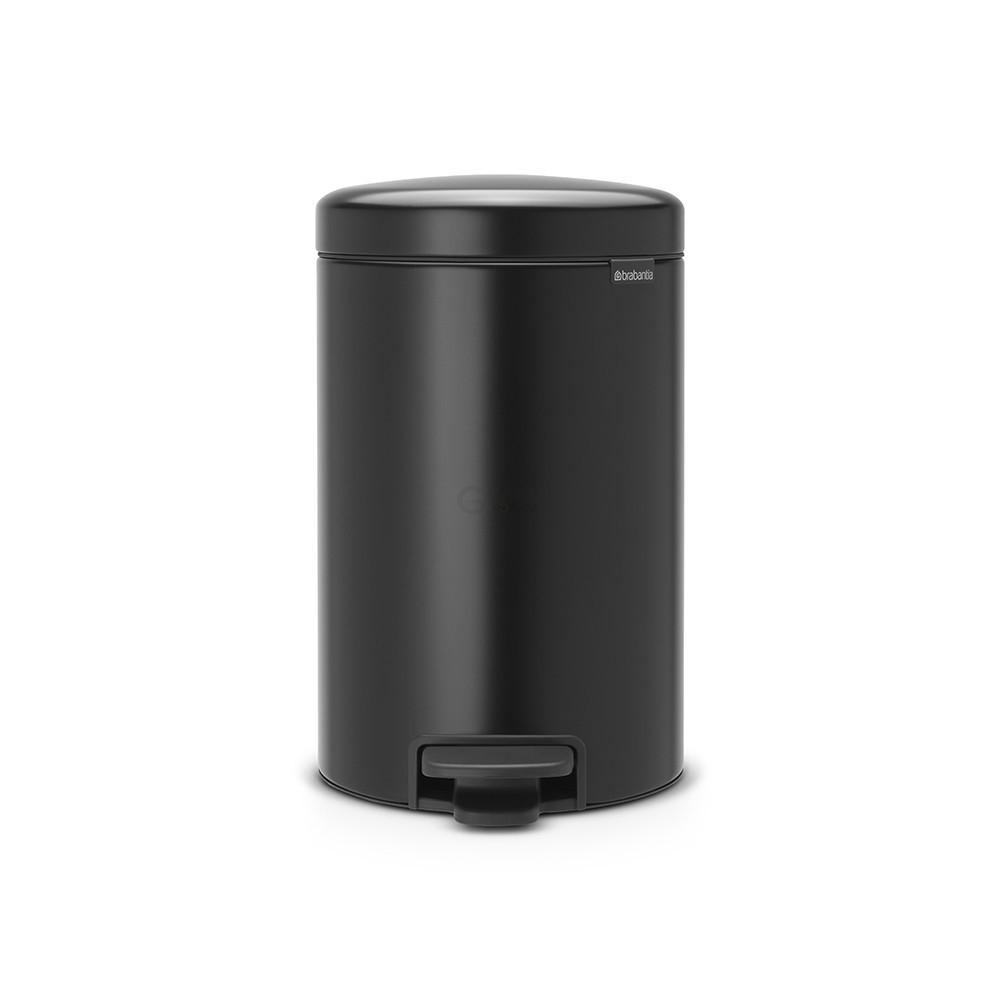 Brabantia Мусорный бак с педалью 3 л бесшумный черный матовый NewIcon | https://grandposuda.com.ua
