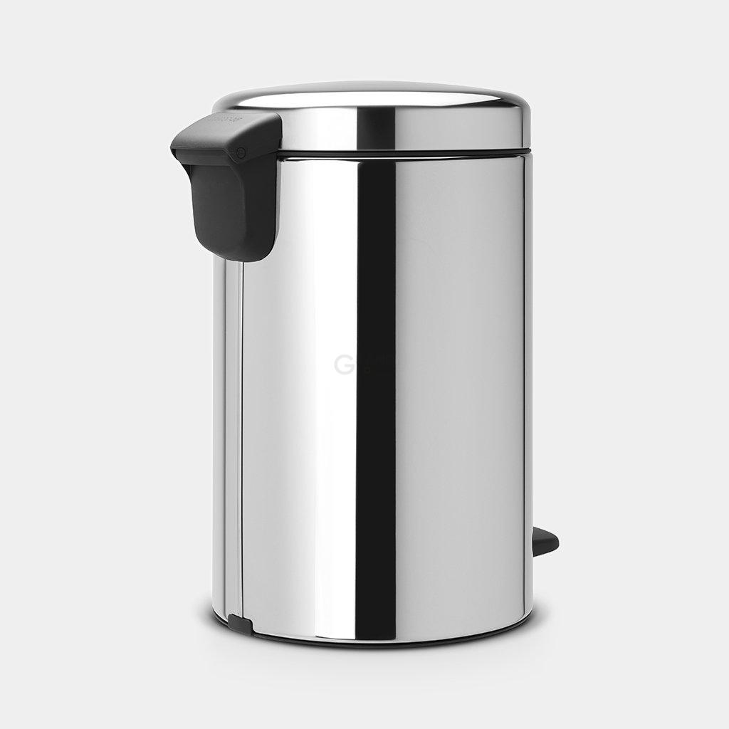 Brabantia Мусорный бак с педалью 12 л бесшумный стальной глянцевый NewIcon | https://grandposuda.com.ua
