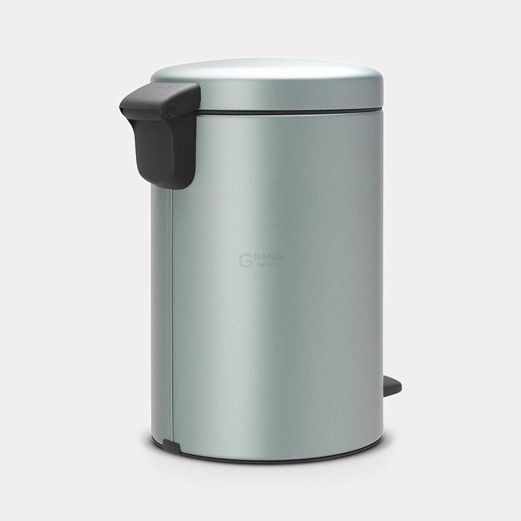 Brabantia Мусорный бак с педалью 12 л бесшумный мятный металлик NewIcon | https://grandposuda.com.ua