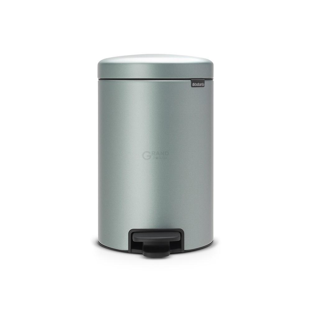 Brabantia Мусорный бак с педалью 12 л бесшумный мятный металлик NewIcon | https://grandposuda.com.ua